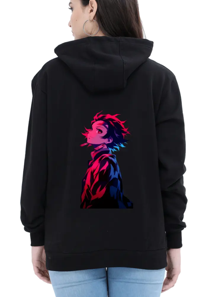 Unisex Hooded SweatShirt Black (Luxury Design)